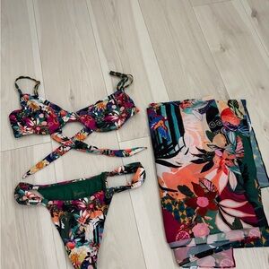 Bydee Bikini Set with Sarong - Size L